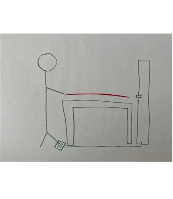El boceto original recibido del cliente: esta petición dio inicio al desarrollo de la aplicación a medida.