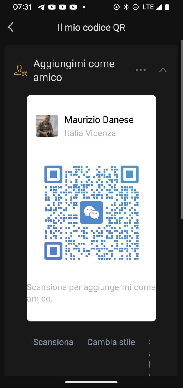 WeChat QR — Maurizio Danese